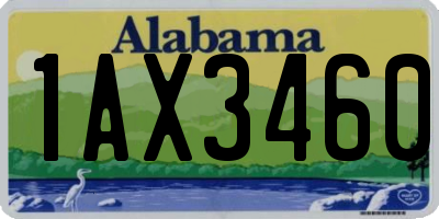 AL license plate 1AX3460