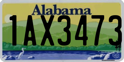 AL license plate 1AX3473