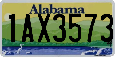AL license plate 1AX3573