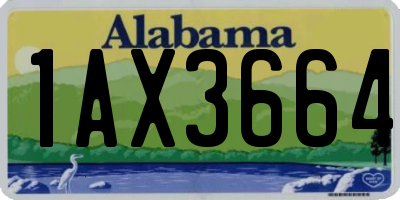 AL license plate 1AX3664