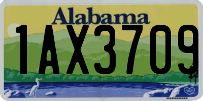 AL license plate 1AX3709