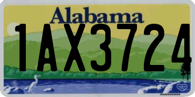 AL license plate 1AX3724