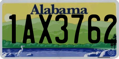 AL license plate 1AX3762