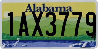 AL license plate 1AX3779
