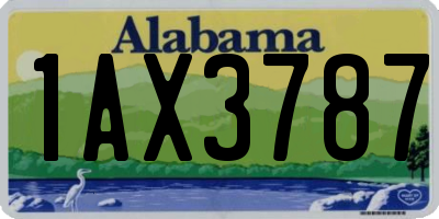 AL license plate 1AX3787