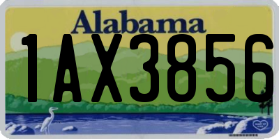 AL license plate 1AX3856