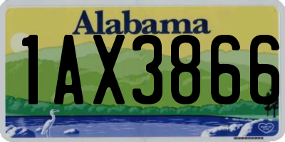AL license plate 1AX3866