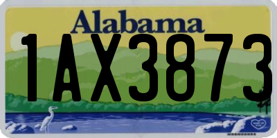 AL license plate 1AX3873