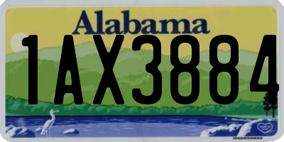 AL license plate 1AX3884