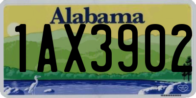 AL license plate 1AX3902