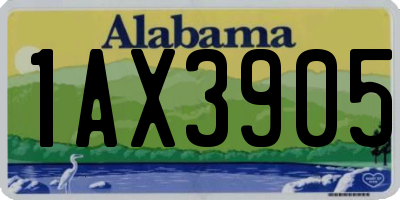 AL license plate 1AX3905