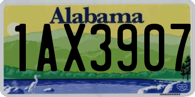 AL license plate 1AX3907