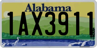 AL license plate 1AX3911