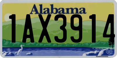 AL license plate 1AX3914