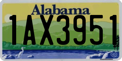 AL license plate 1AX3951