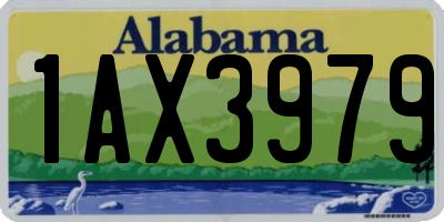 AL license plate 1AX3979
