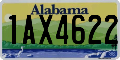 AL license plate 1AX4622