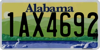 AL license plate 1AX4692