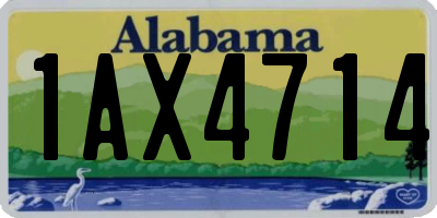 AL license plate 1AX4714