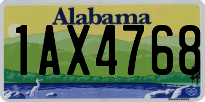 AL license plate 1AX4768