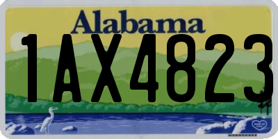 AL license plate 1AX4823