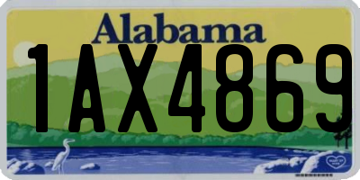 AL license plate 1AX4869