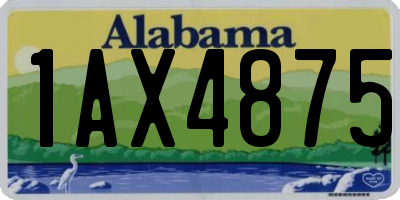 AL license plate 1AX4875