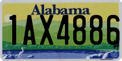 AL license plate 1AX4886