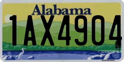 AL license plate 1AX4904