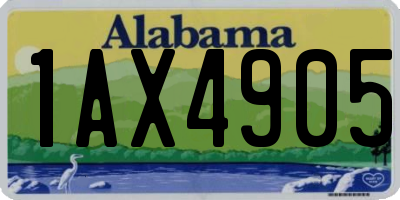 AL license plate 1AX4905