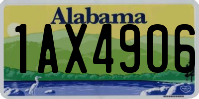 AL license plate 1AX4906
