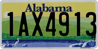 AL license plate 1AX4913