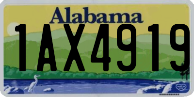 AL license plate 1AX4919