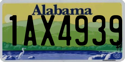 AL license plate 1AX4939