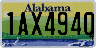 AL license plate 1AX4940