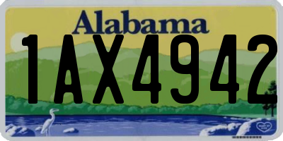 AL license plate 1AX4942