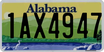 AL license plate 1AX4947