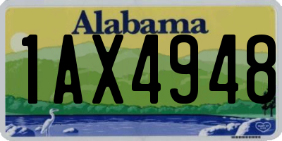 AL license plate 1AX4948