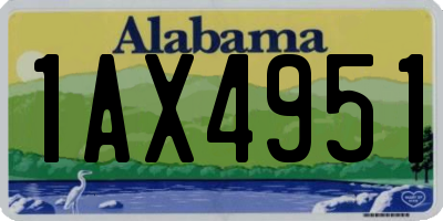 AL license plate 1AX4951