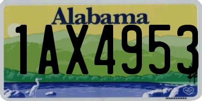 AL license plate 1AX4953