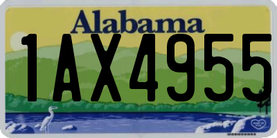 AL license plate 1AX4955