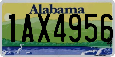 AL license plate 1AX4956