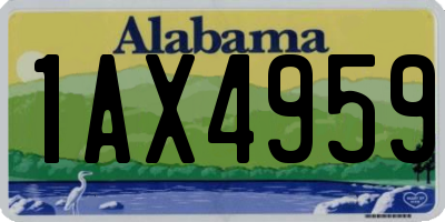 AL license plate 1AX4959