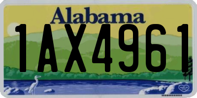 AL license plate 1AX4961