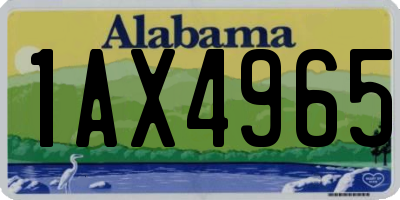 AL license plate 1AX4965
