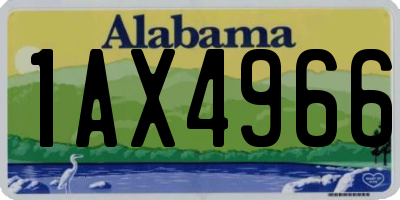 AL license plate 1AX4966