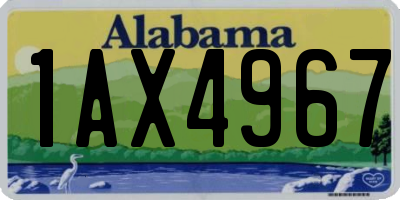 AL license plate 1AX4967