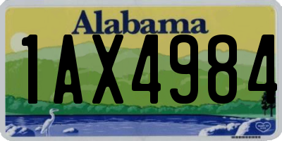 AL license plate 1AX4984