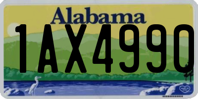 AL license plate 1AX4990
