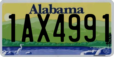 AL license plate 1AX4991